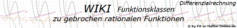 WIKI zu gebrochen-rationalen Funktionen der Funktionsklassen / © by Fit-in-Mathe-Online.de